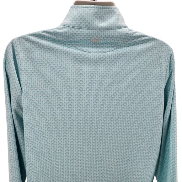 Peter Millar Mens Medium Quarter Zip Shirt Crown Sport TG Pina Skullada 1/4 Zip - Picture 4 of 9